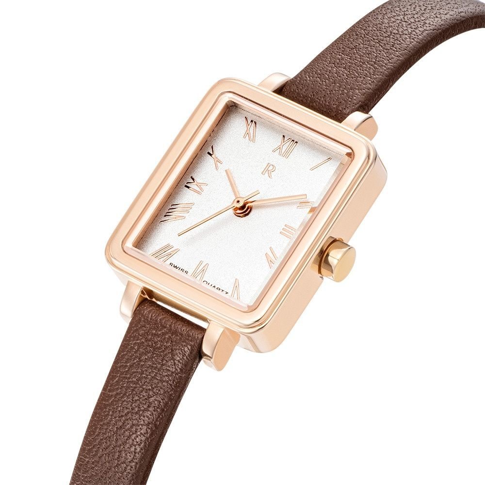 Romanson White Dial Analog Leather Strap Watch for Women - Image 2