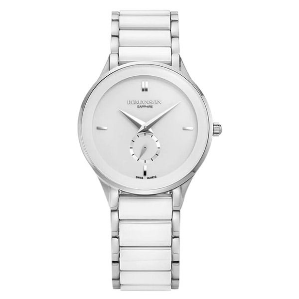 Romanson Black Dial Ceramic Strap Analog Watch for Women - Image 4