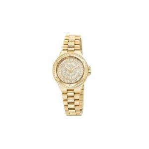 Romanson RM7100QLGWH Women’s Gold Crystal Watch