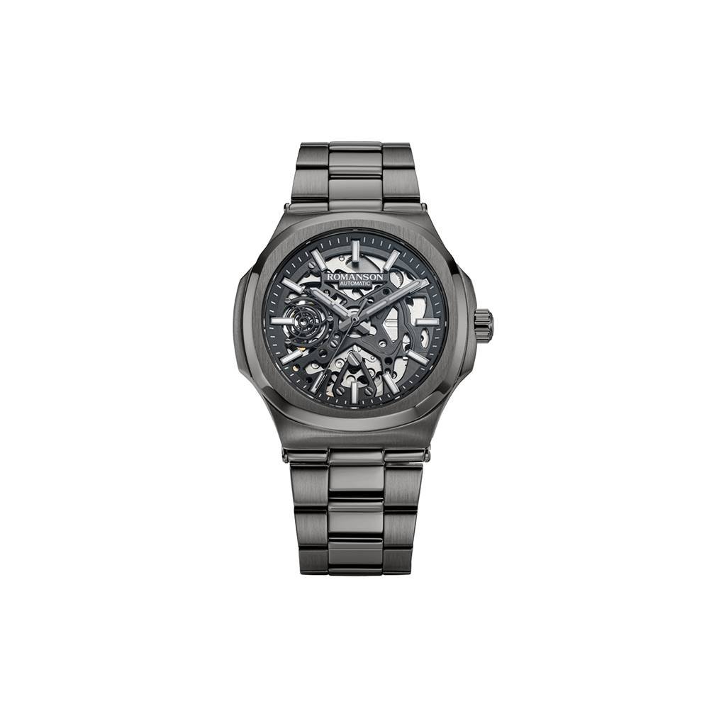 Romanson TM5BS004OMYGY Men’s Gunmetal Automatic Watch